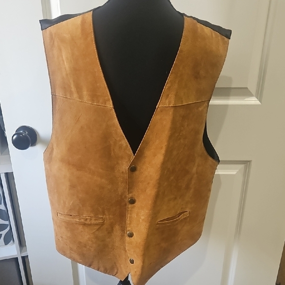 Scully Other - Scully Tan Suede Vest with Black Accents